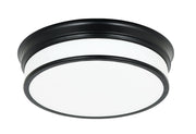 Navo 10" LED Flush Mount in Black