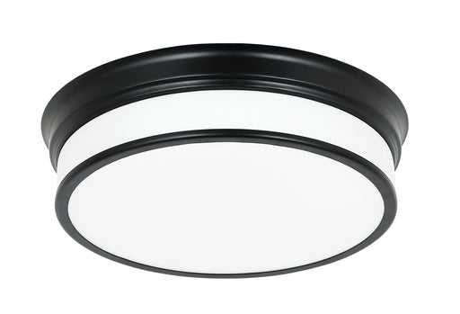 Navo 10" LED Flush Mount in Black