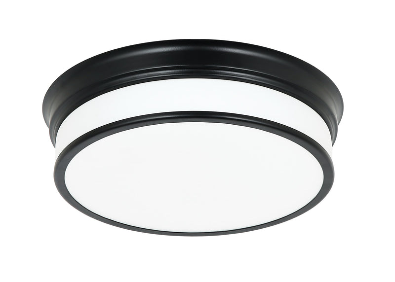 Navo 14" LED Flush Mount in Black
