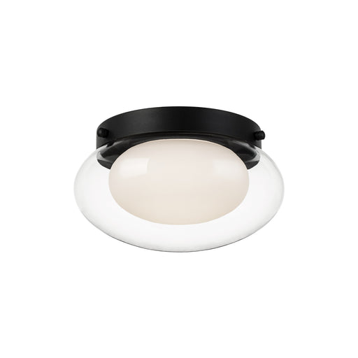Caspian 11" Flush Mount in Matte Black