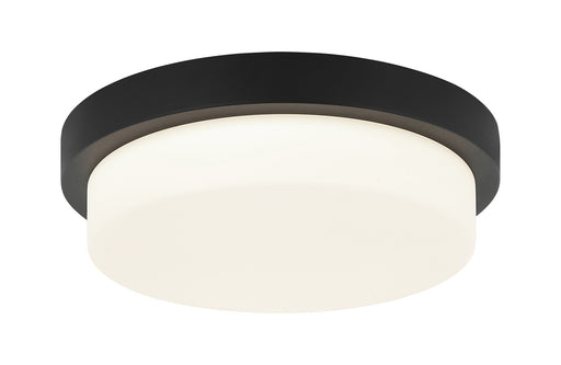 Durham 13" LED Flush Mount in Matte Black