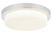 Durham 16" LED Flush Mount in Chrome