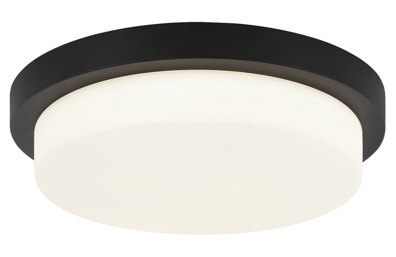 Durham 16" LED Flush Mount in Matte Black