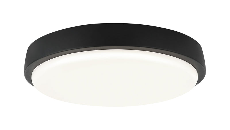 Zane 12" LED Flush Mount in Matte Black