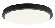 Zane 15.5" LED Flush Mount in Matte Black