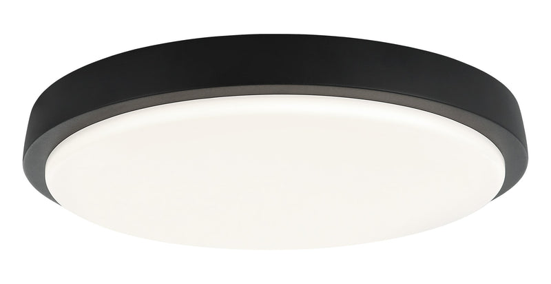 Zane 15.5" LED Flush Mount in Matte Black