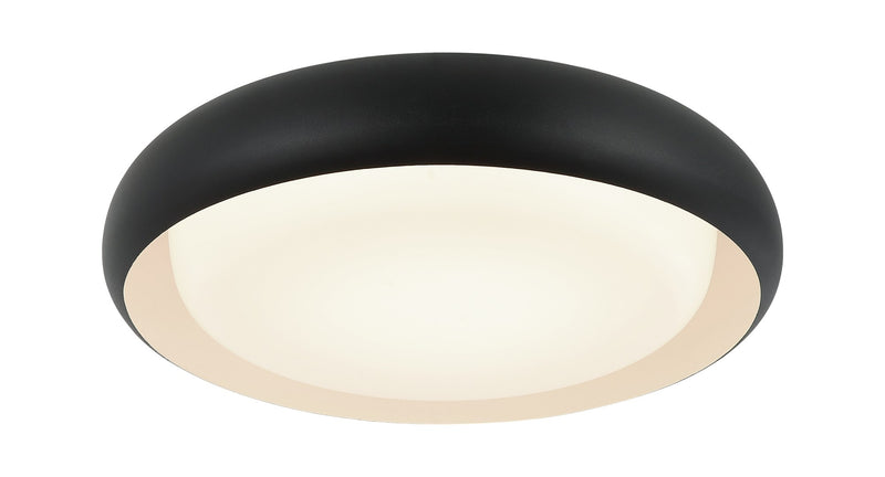 Milia 15" LED Flush Mount in Matte Black