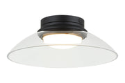 Luna 12" LED Flush Mount in Matte Black