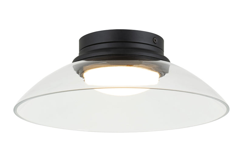 Luna 12" LED Flush Mount in Matte Black