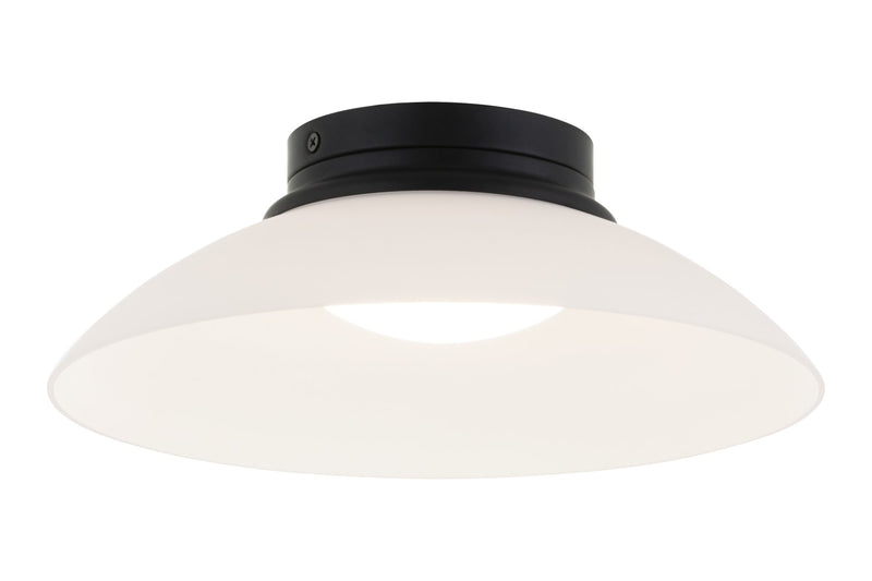 Luna 12" LED Flush Mount in Matte Black