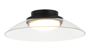 Luna 14" LED Flush Mount in Matte Black