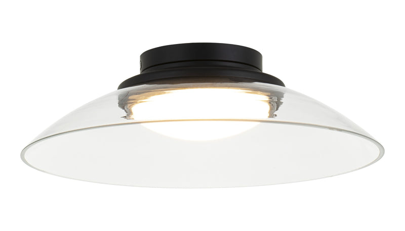 Luna 14" LED Flush Mount in Matte Black