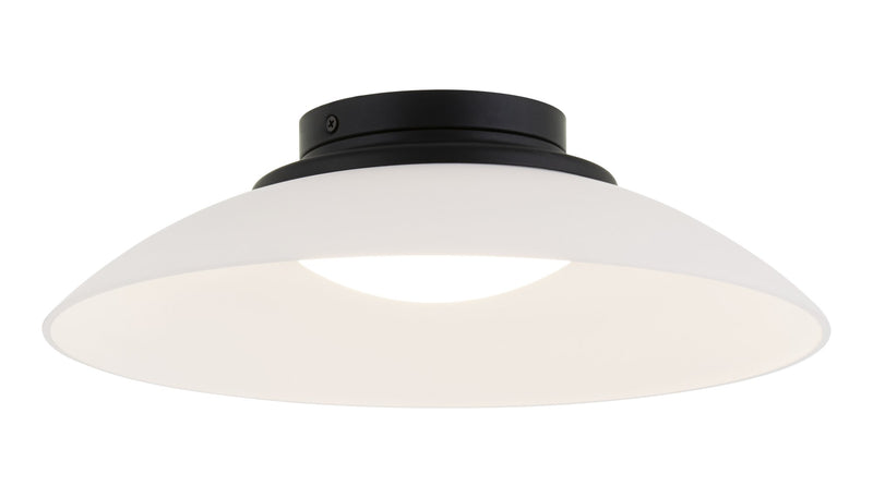 Luna 14" LED Flush Mount in Matte Black