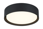 Ezra 12.5" Flush Mount in Matte Black