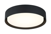 Ezra 16" Flush Mount in Matte Black