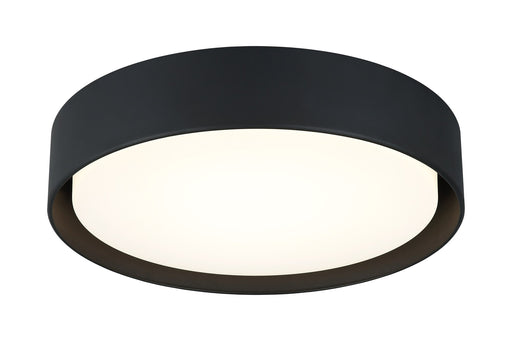 Ezra 16" Flush Mount in Matte Black