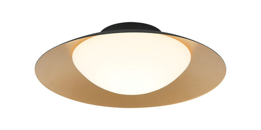 Caravon 14" LED Flush Mount in Matte Black