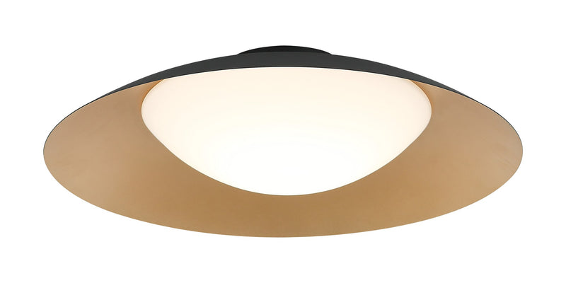 Caravon 18" LED Flush Mount in Matte Black