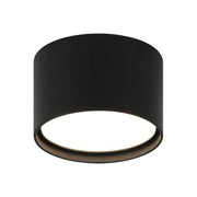 Caravon 5.5" Cylinder LED Flush Mount in Matte Black