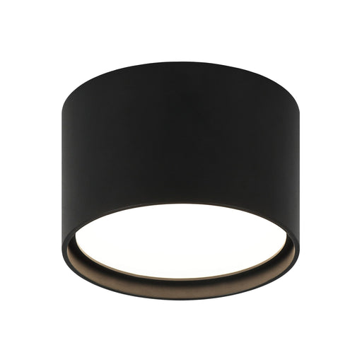 Caravon 5.5" Cylinder LED Flush Mount in Matte Black