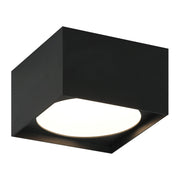 Caravon 5.5" Square LED Flush Mount in Matte Black