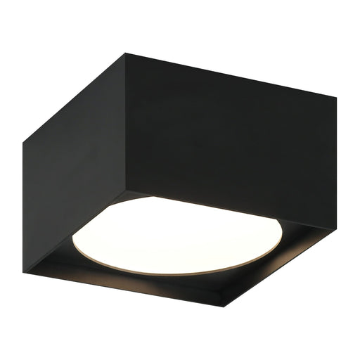Caravon 5.5" Square LED Flush Mount in Matte Black