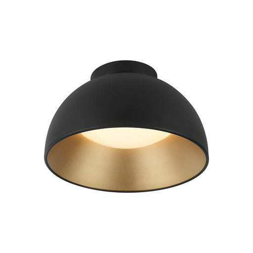 Zenith 12" LED Flush Mount in Matte Black