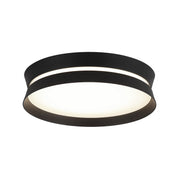 Greyson 12" Flush Mount in Matte Black
