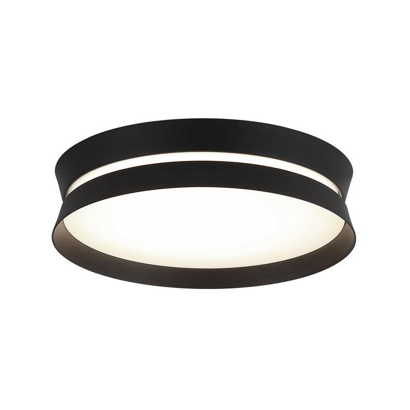 Greyson 12" Flush Mount in Matte Black