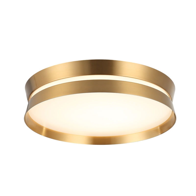 Greyson 16" Flush Mount in Aged Gold Brass