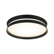 Greyson 16" Flush Mount in Matte Black
