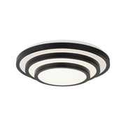 Helix 19.5" Flush Mount in Matte Black