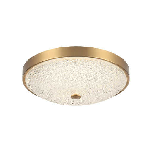 Bella 12.5" Flush Mount in Aged Gold Brass