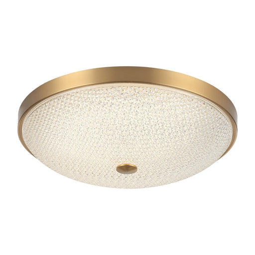 Bella 16.5" Flush Mount in Aged Gold Brass