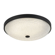 Bella 16.5" Flush Mount in Matte Black