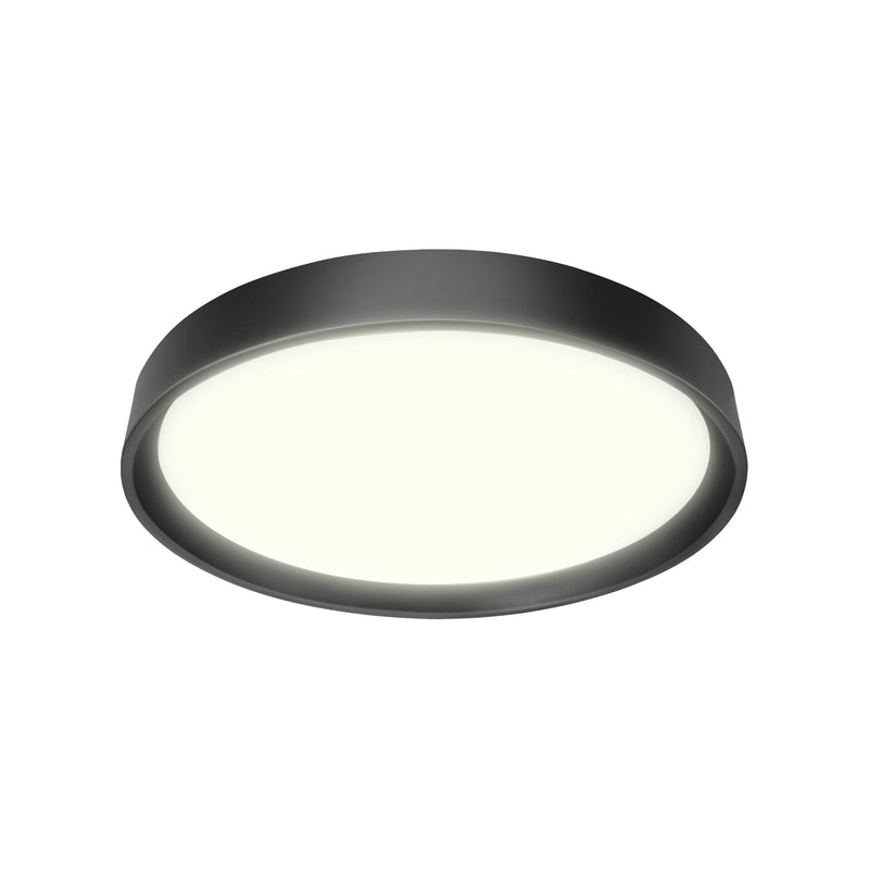 Delta 12" LED Flush Mount in Matte Black