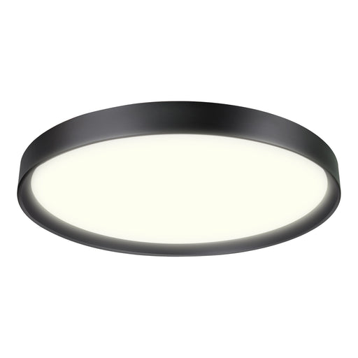 Delta 16" LED Flush Mount in Matte Black