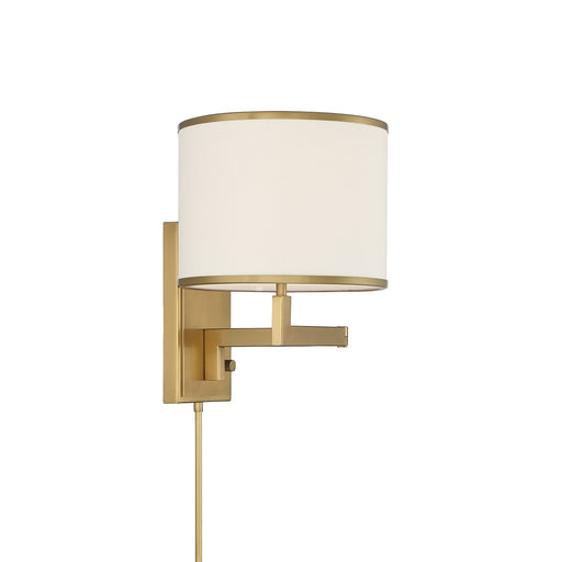 Madison 1 Light 10" Task Sconce in Aged Brass
