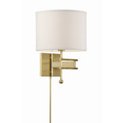 Marshall 1 Light 12.5" Task Sconce in Aged Brass