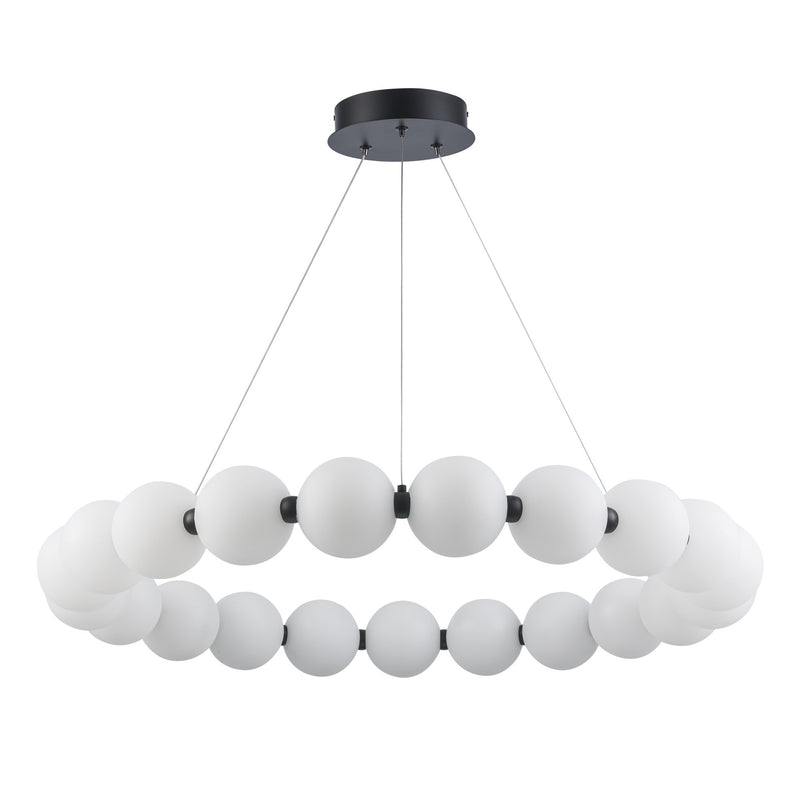 Orb II 33" LED Pendant in Black