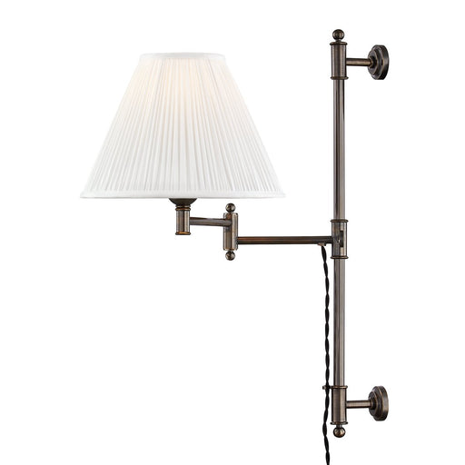 Classic No.1 Plug-In Swing Arm Wall Lamp in Distressed Bronze