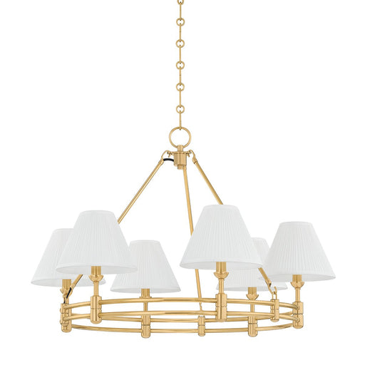 Howard 6-Light Chandelier in Aged Brass