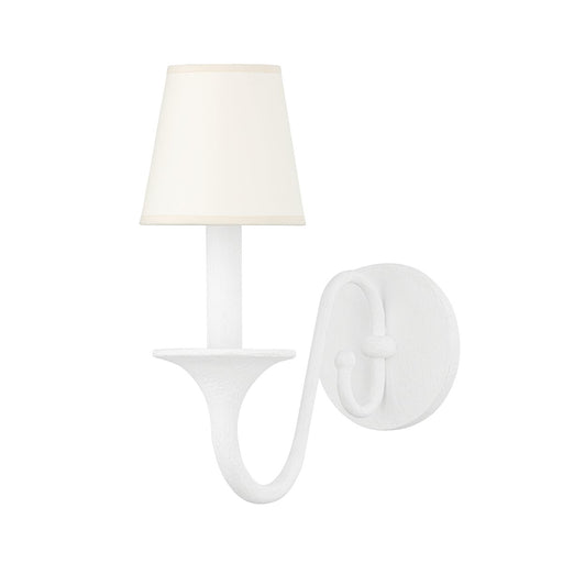 Windsor Wall Sconce in White Plaster