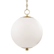 Sphere No.1 Large Pendant in Aged Brass