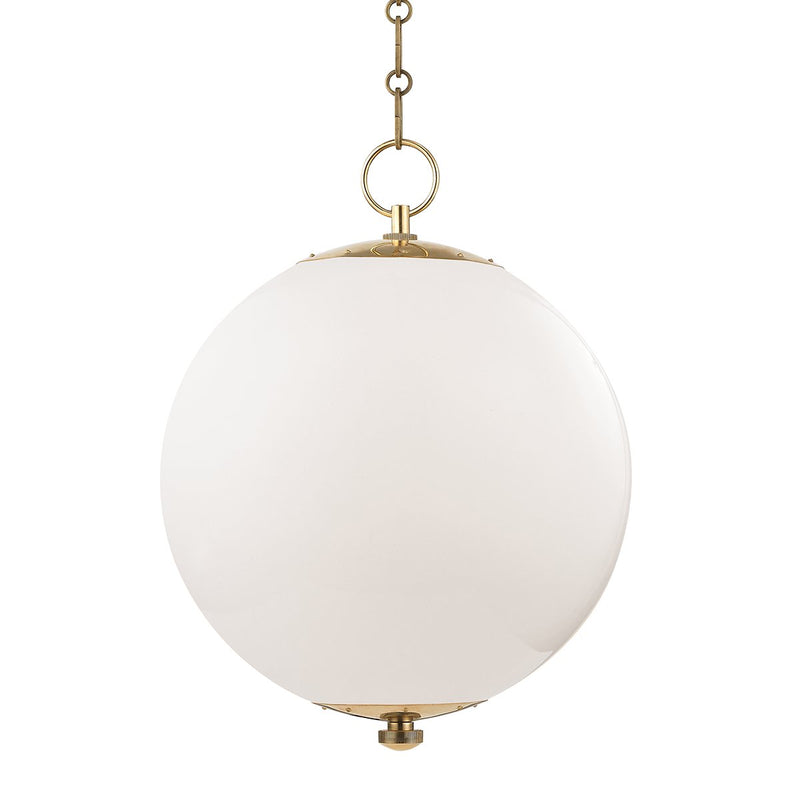 Sphere No.1 Large Pendant in Aged Brass