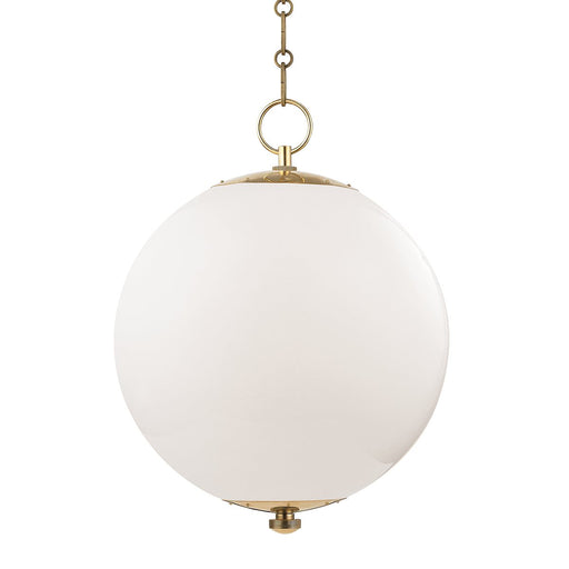 Sphere No.1 Large Pendant in Aged Brass