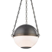 Sphere No.2 2-Light Pendant in Distressed Bronze