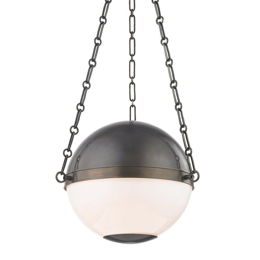 Sphere No.2 2-Light Pendant in Distressed Bronze