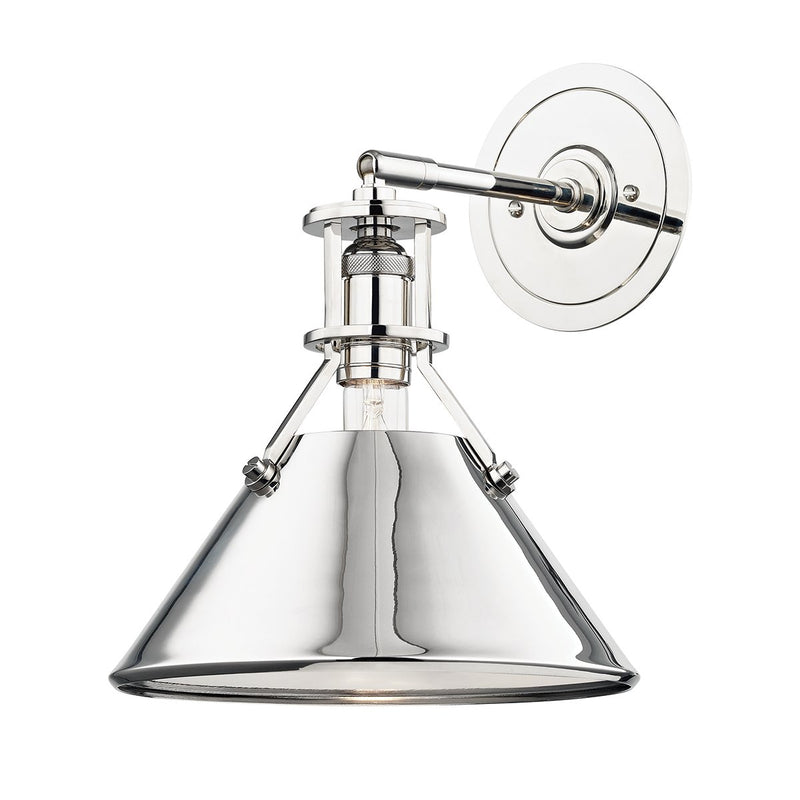 Metal No. 2 Wall Sconce in Polished Nickel