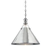 Metal No. 2 Large Pendant in Polished Nickel